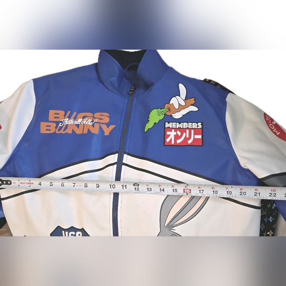 Members Only Bugs Bunny Looney Tunes LIMITED EDITION Racing Jacket Mens Sz M - Picture 14 of 14